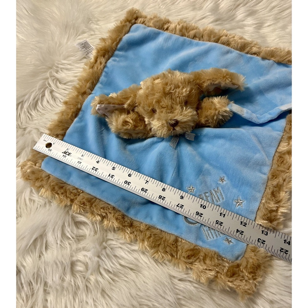 Baby Starters Dream Big Little One Puppy Dog Lovey Blue Security Blanket Plush